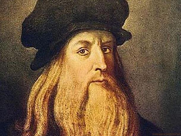 Na skici se nalazi italijanski slikar Leonardo da Vinči