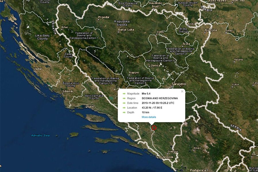 zemljotres Nevesinje 0.01.2020.