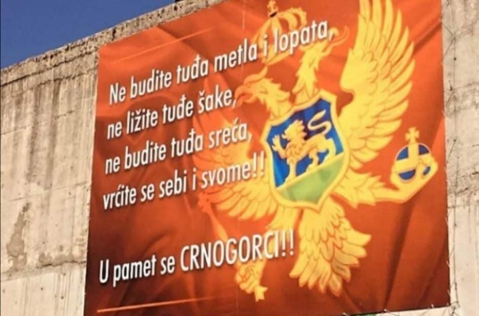 osvanuo još jedn transparent u nikšiću