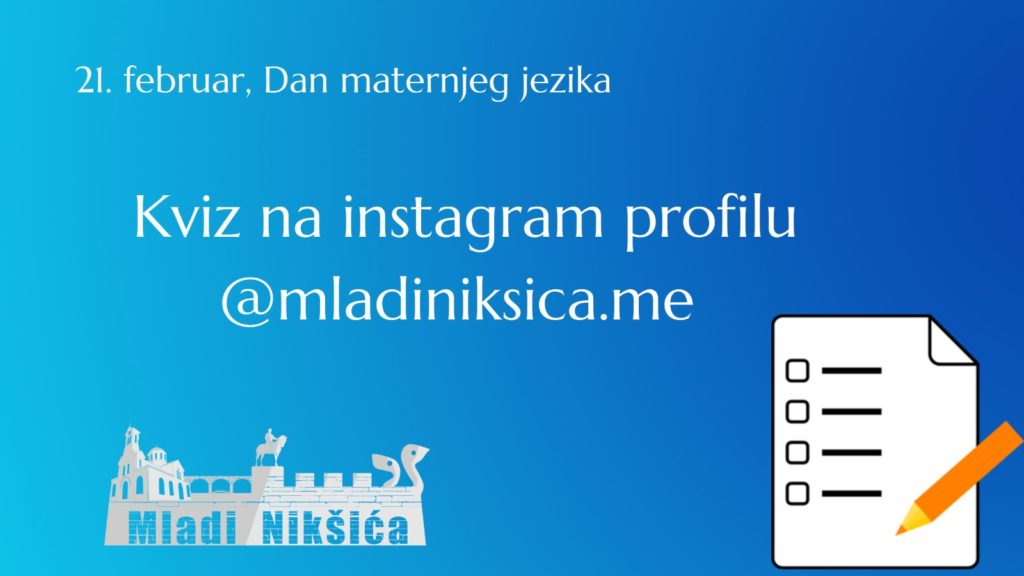 kviz povodom Dana maternjeg jezika u Nikšiću