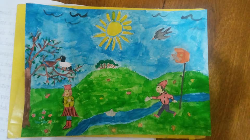 Učenice škole Ivan Vušović crtale i pisale na temu Proljeće