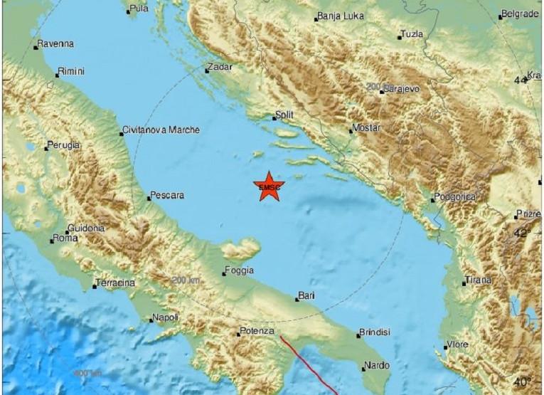 Novi zemljotres u Jadranskom moru
