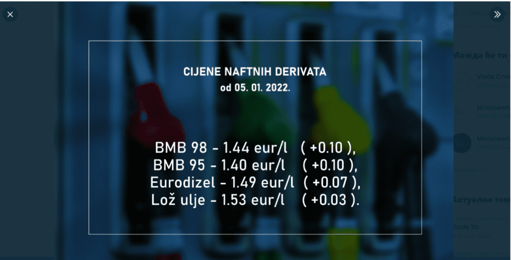 Poskupljenje goriva