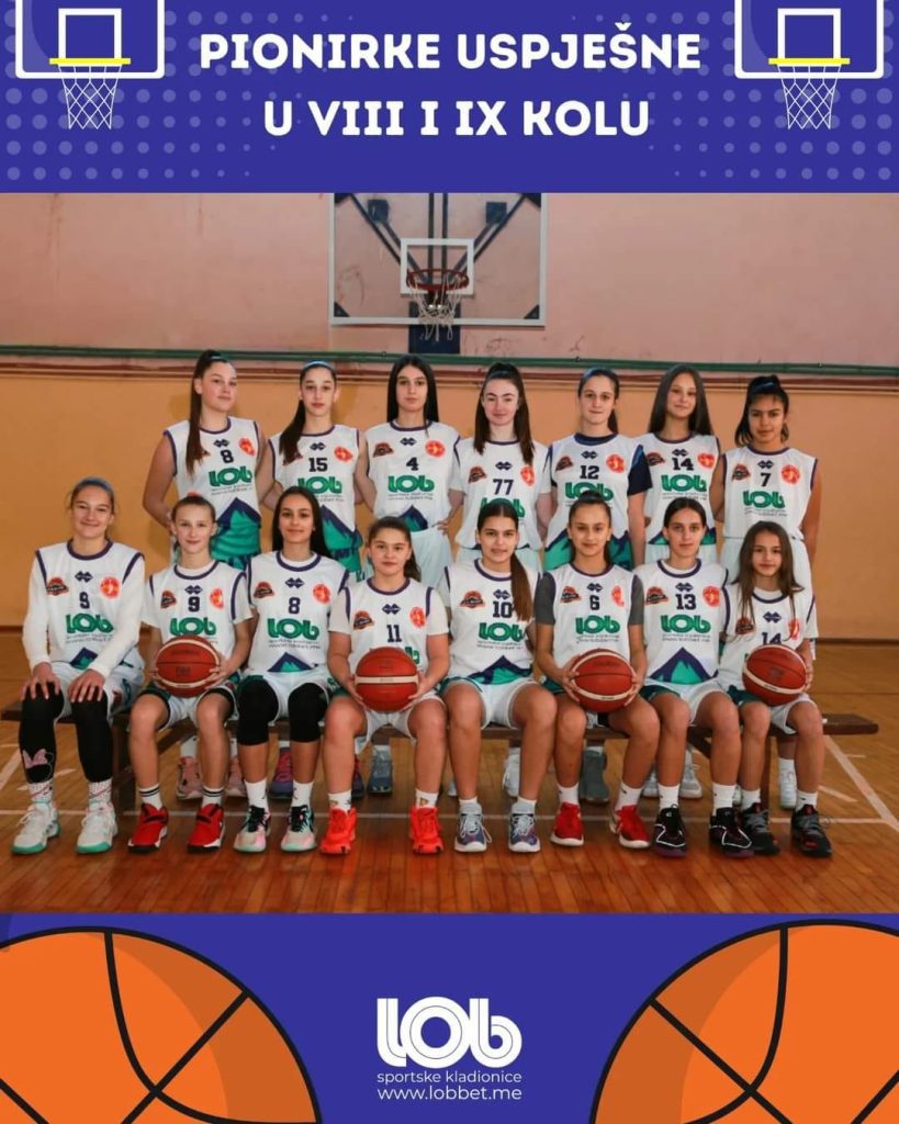 na slici su pionirke kosarkaskog kluba olimp