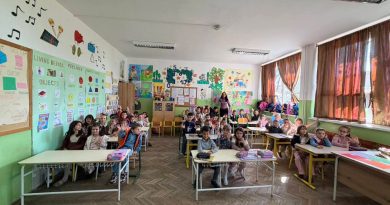 Predškolci VJ Proljeće posjeta školi druženje učenici