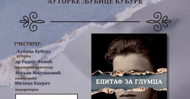 Epitaf za glumca Ljubica Kubura Svjetski dan knjige Narodna biblioteka Njegoš