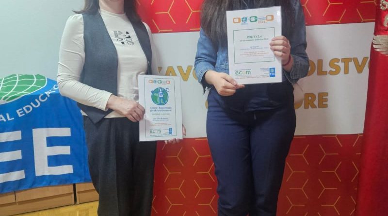 Ana Gagović Mladi eko reporteri OŠ Braća Labudović nagrade priznanja diplome
