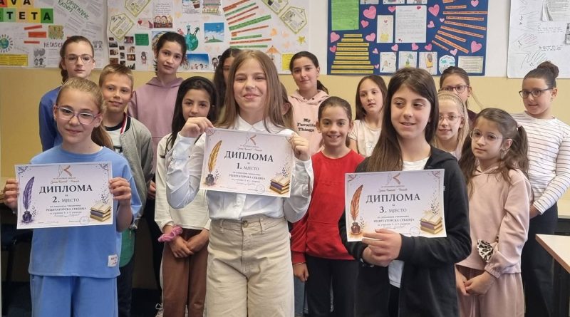 OŠ Jagoš Kontić takmičenje recitatora učenici