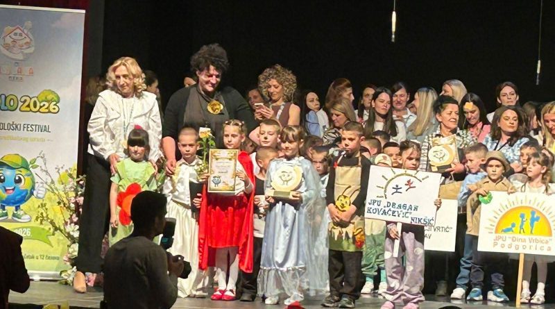 JPU Dragan Kovačević, eko festival Pljevlja, JPU Eko bajka, najkreativnija scenska interpretacija, dječija predstava ekologija, vrtić Crna Gora, ekološka svijest djeca, Pljevlja vijesti