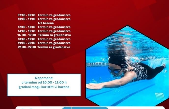 Bazen Nikšić termini za 18. april