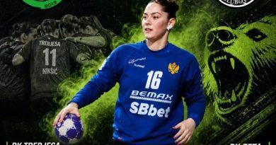 RK Trebjesa rezultat, rukomet Nikšić, Prva liga Crne Gore rukomet, Trebjesa Zeta 26:25, Nina Gajević utakmica