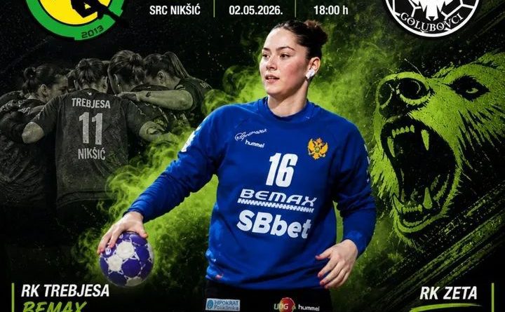 RK Trebjesa rezultat, rukomet Nikšić, Prva liga Crne Gore rukomet, Trebjesa Zeta 26:25, Nina Gajević utakmica