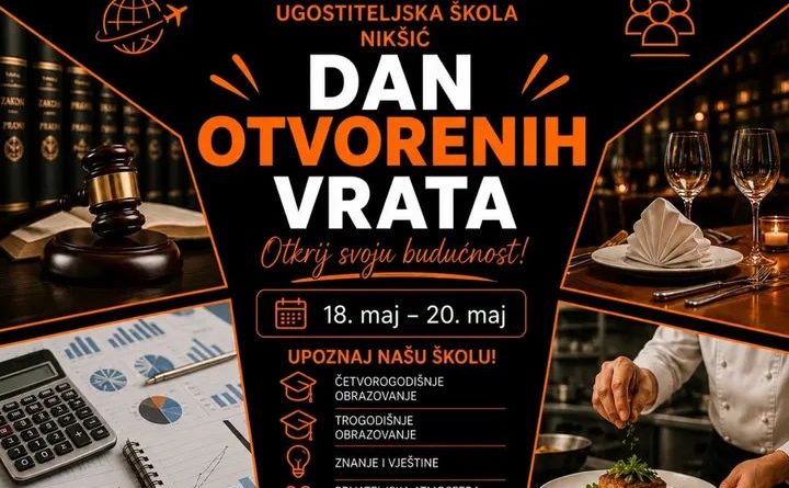 Dan otvorenih vrata u Ekonomsko – ugostiteljskoj školi od 18. do 20. maja