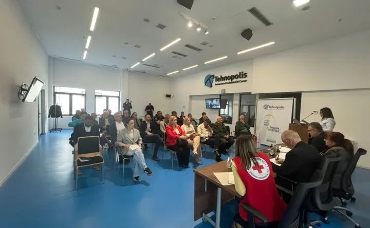 Crveni krst Nikšić, izborna skupština, Tehnopolis Nikšić, humanitarna organizacija, Rade Perišić, Ana Macanović