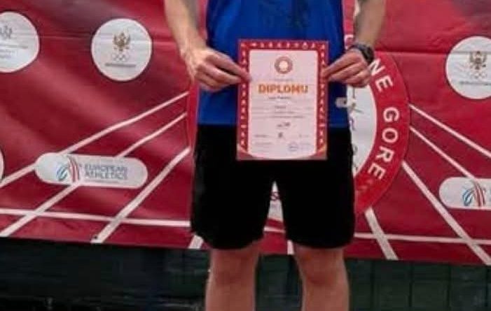 Ivan Popović, Atletski klub Nikšić, desetoboj, Prvenstvo Crne Gore, atletika Bar, srebrna medalja, atletika Crna Gora