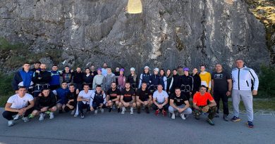 FSNK Nikšić, via ferata Orlina, praktična nastava studenti, fizička kultura i zdravi stilovi života, sportsko penjanje, alpinizam Crna Gora, Jovica Petković, Boris Banjević, aktivnosti u prirodi