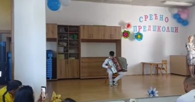 VJ Proljeće, ispraćaj predškolaca, priredba za predškolce, budući prvaci, Vasilije Nikolić harmonika, vrtićka priredba, predškolsko obrazovanje, dječija priredba Nikšić