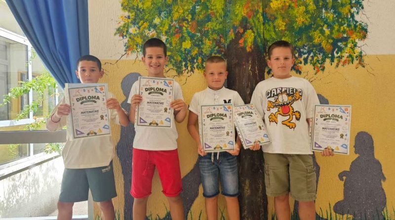Održano međuodjeljenjsko takmičenje iz matematike u OŠ “Jagoš Kontić”
