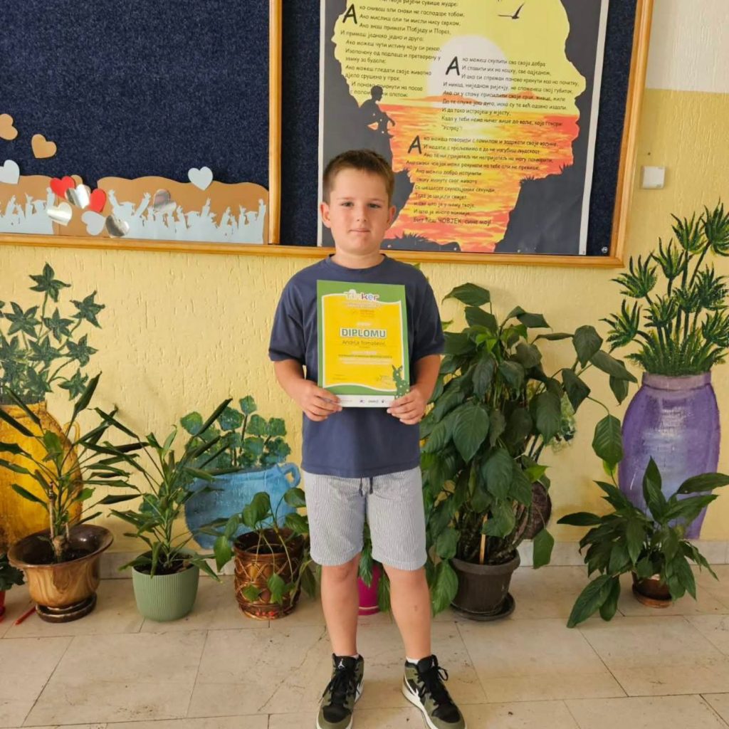 Andrija Tomašević osvojio prvo mjesto na takmičenju "Kengur bez granica".