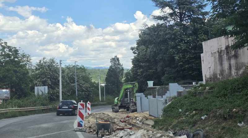 Oprez vozačima: Radovi na ulazu u Nikšić kod nadvožnjaka