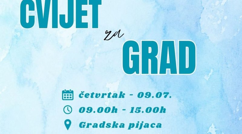 Akcija “Cvijet za grad” u četvrtak na Gradskoj pijaci