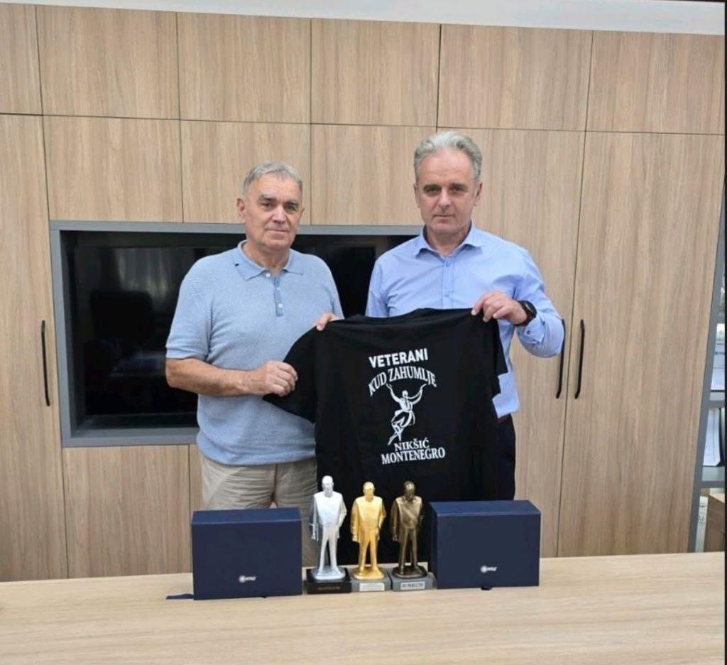 Miodrag Ćetković Ćele u posjeti generalnom direktoru EPCG Zdravku Dragašu