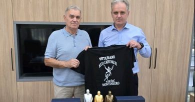 Miodrag Ćetković Ćele u posjeti generalnom direktoru EPCG Zdravku Dragašu
