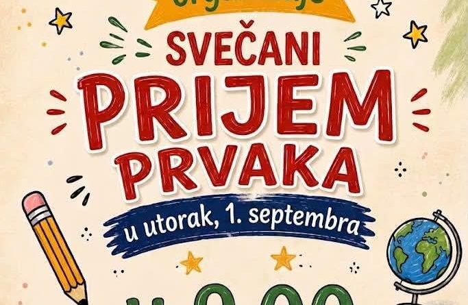Svecani prijem djaka prvaka OS Luka Simonovic Niksic 1 septembar