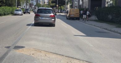 Rupe na putevima Nikšić i raskopan asfalt u ulici Nika Miljanića