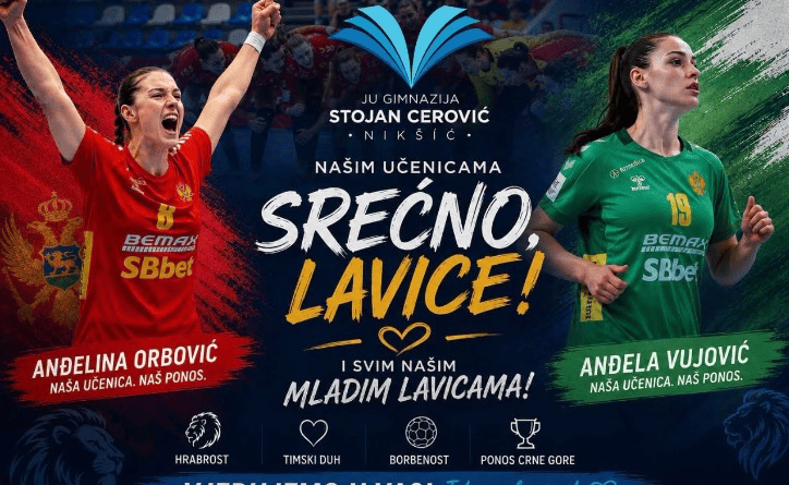 Gimnazija „Stojan Cerović“ pružila podršku mladim lavicama