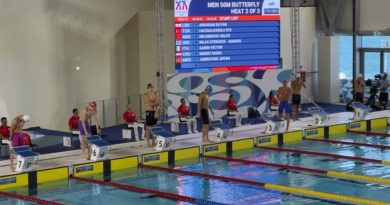 Miloš Milenković u finalu discipline 50 metara delfin