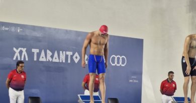 Miloš Milenković u finalu trke na 50 metara delfin na Mediteranskim igrama