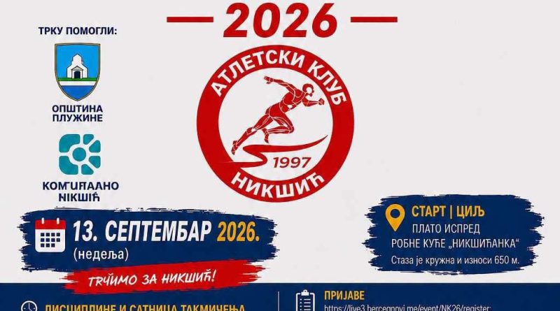 Ulična trka Nikšić 2026 donosi sportski spektakl