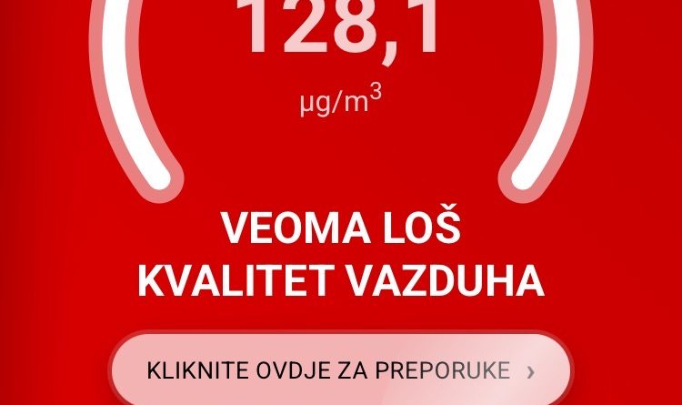 Nikšić: Veoma loš kvalitet vazduha
